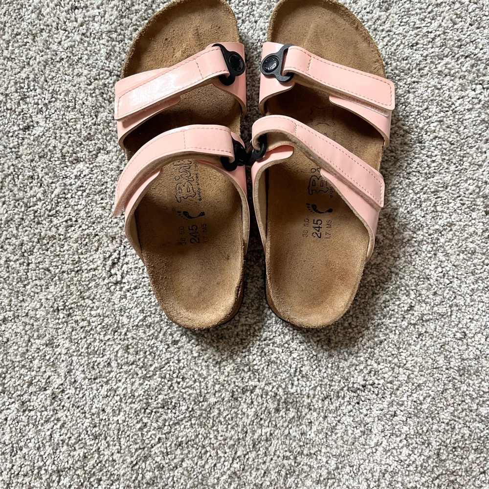 Birkenstock women’s Light Pink Double Strap Sandals